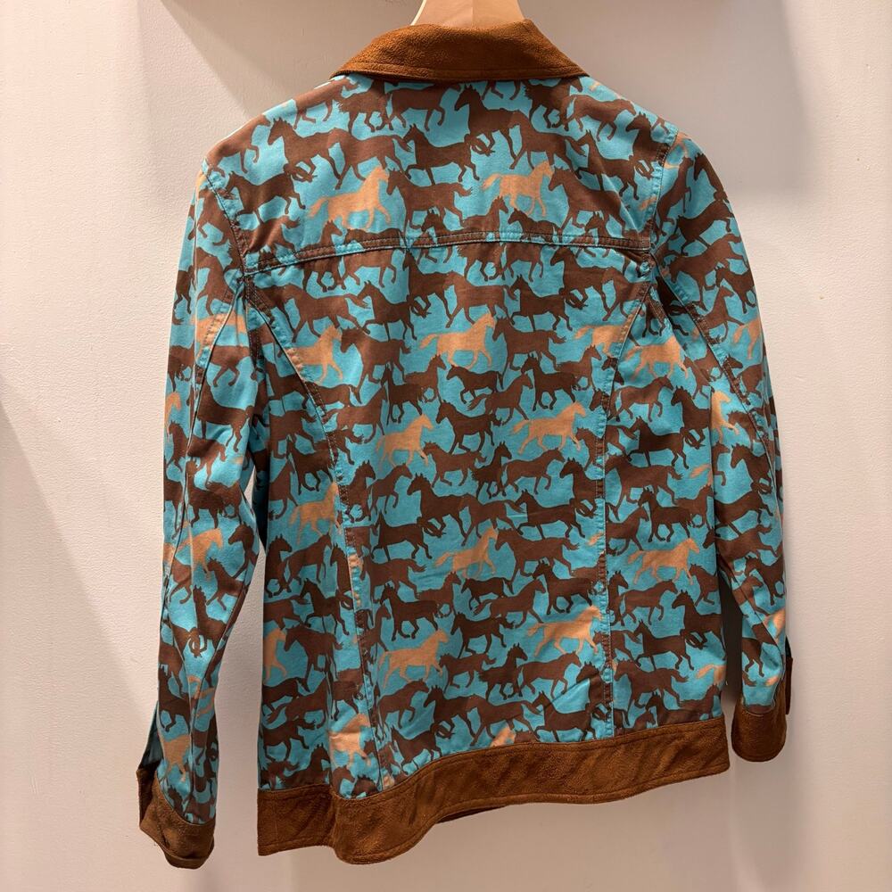 Toffee Apple Horse Print Western Cowgirl Jacket- size Small - Picture 3 of 6